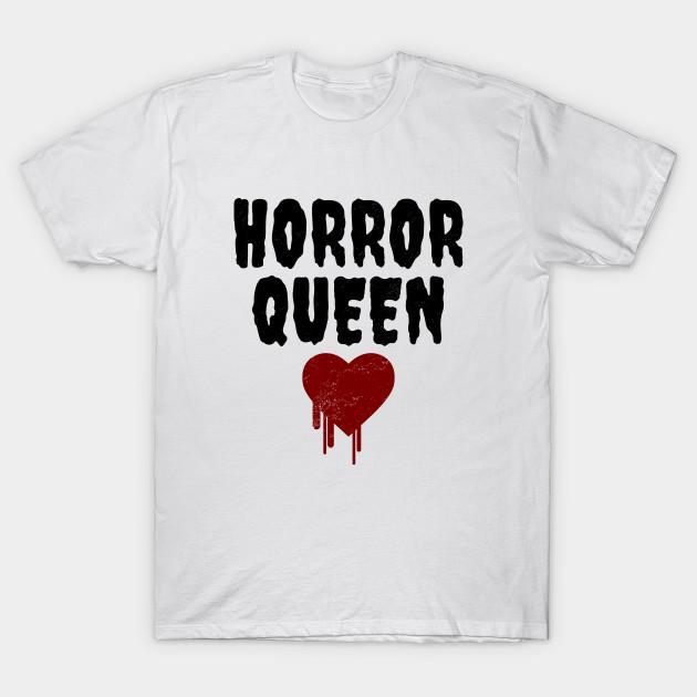 

Men Black Print T-shirt Horror Queen No-Cut Transfer Paper Print Cotton Tshirt XL белый