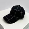 Baseball Cloth Woolen Color Contrast Use Multi Women  Men Her Him For Fresh Winter Autumn Fall Caps Cotton Fashion Casual British Style Check Warm
