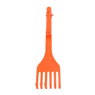 Cabeça de Mini Ancinho Cabo Giratório Ferramenta de Ancinho de Plástico para Remover Folhas Detritos de Telhados Calhas