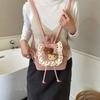 Ladies Backpack With Patching Nylon For Casual Daily Use