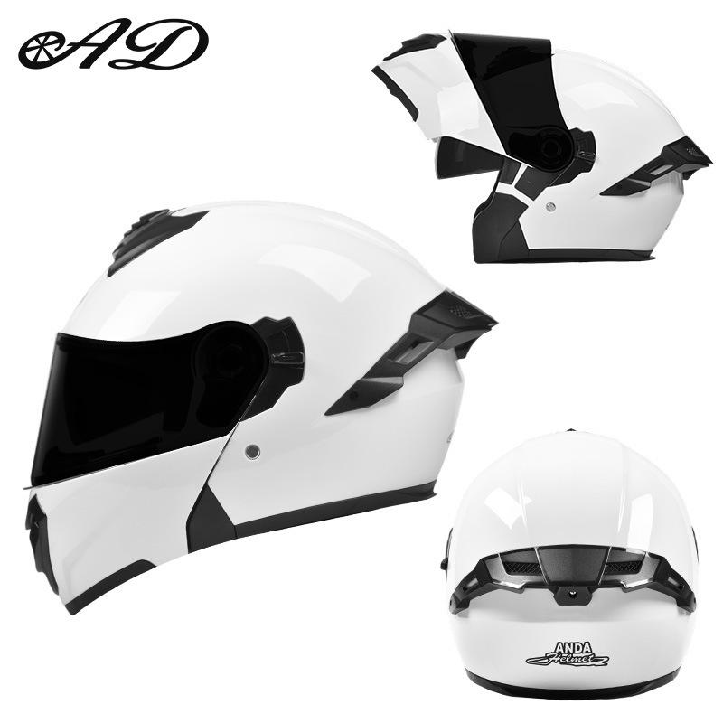 AD Winter 3C Certified Flip-Up Full Face Electric Motorcycle Helmet for Men & Women - All-Season Safety Gear
