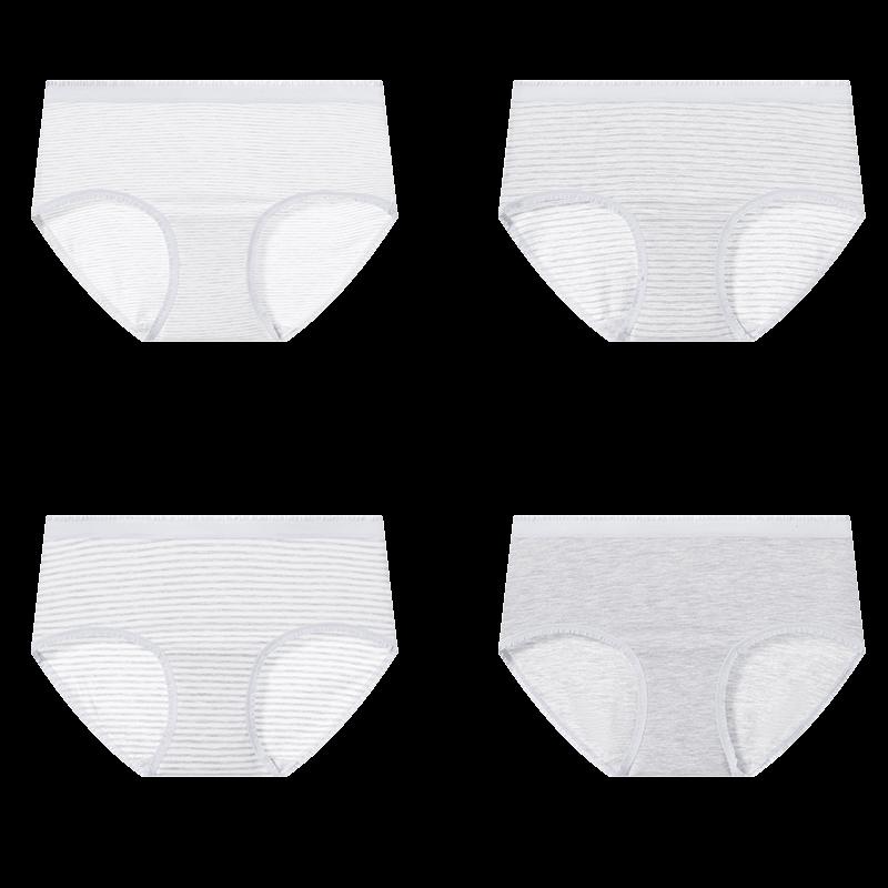 Fenteng Women's 40S Colored Cotton Antibacterial Underwear 4-Pack