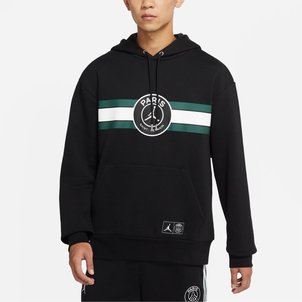 Jordan Solid Color Pullover Hoodie Long Sleeve Men Tops Black DJ3929-010