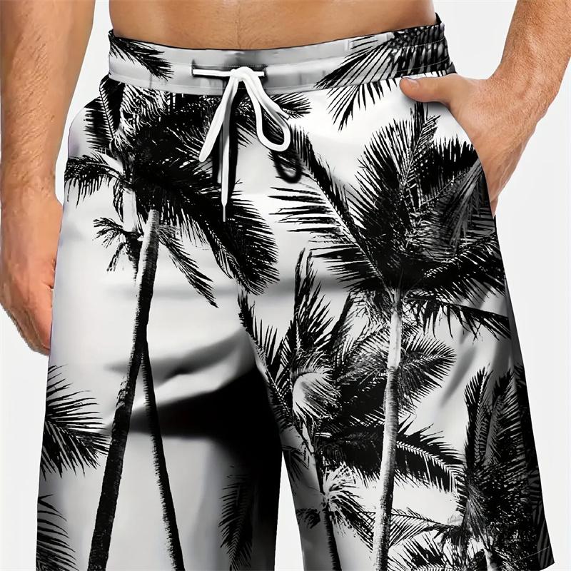 

3D Print Colourful Beach Short Pants Men s Coconut Tree Pattern Board Shorts Summer Hawaiian Casual Loose Gym Sports Swim Trunks XXS