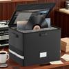 Fireproof Vinyl Record Storage Box Lockable Record Storage Box Foldable Storage Box With Lid And Handle For Collecting Albums