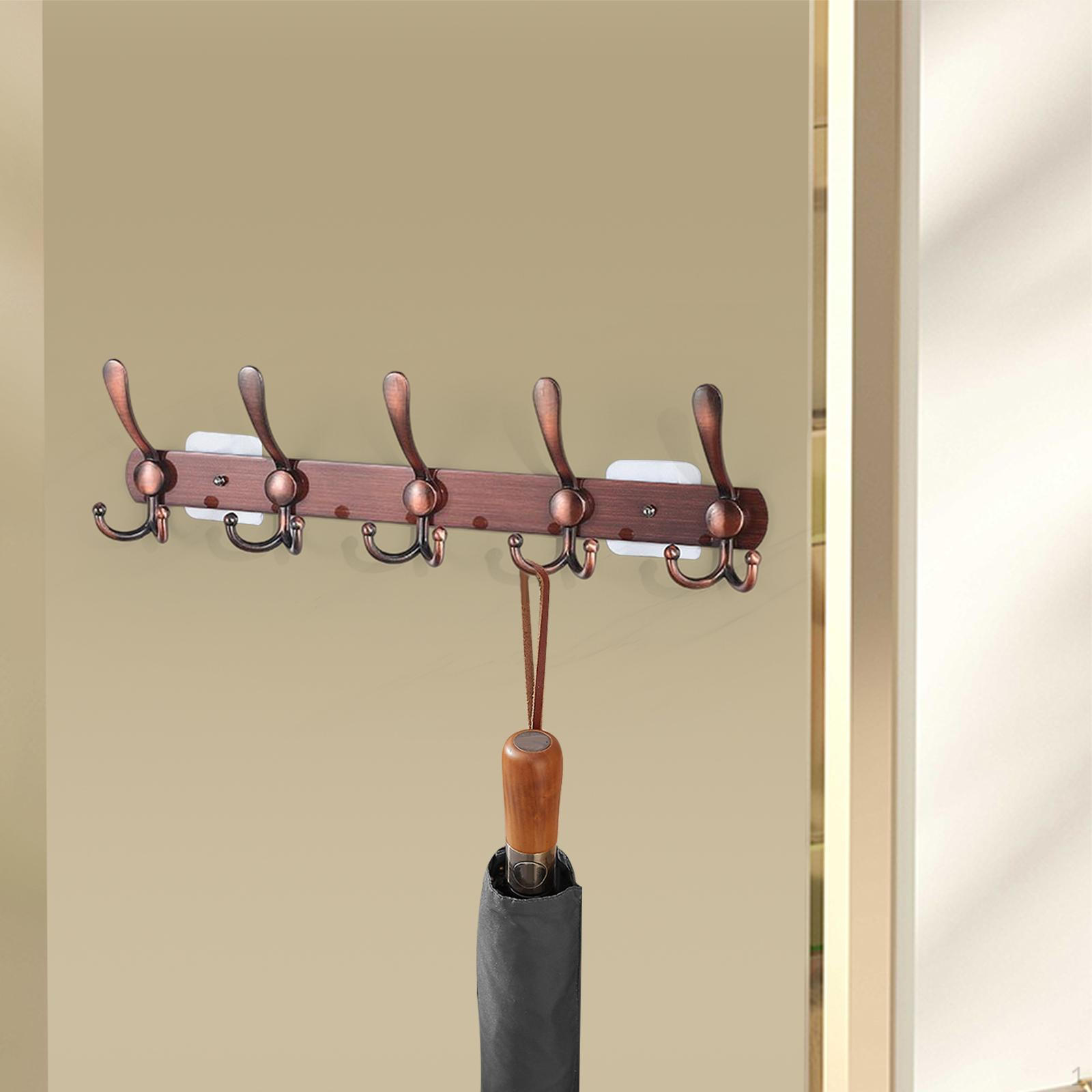 Современные настенные крючки для пальто, шляп и полотенец - Упростите организацию вашего дома Brown