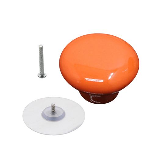 32mm kolorowe ceramiczne gałki do szafek Okrągłe akcesoria antykorozyjne Gładkie szuflady ciągnie do szafki