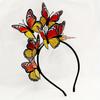 Yousheng Women Headband Colorful Butterflies Decor Bridal Hair Band Parties Cosplay Halloween Hair Accessories