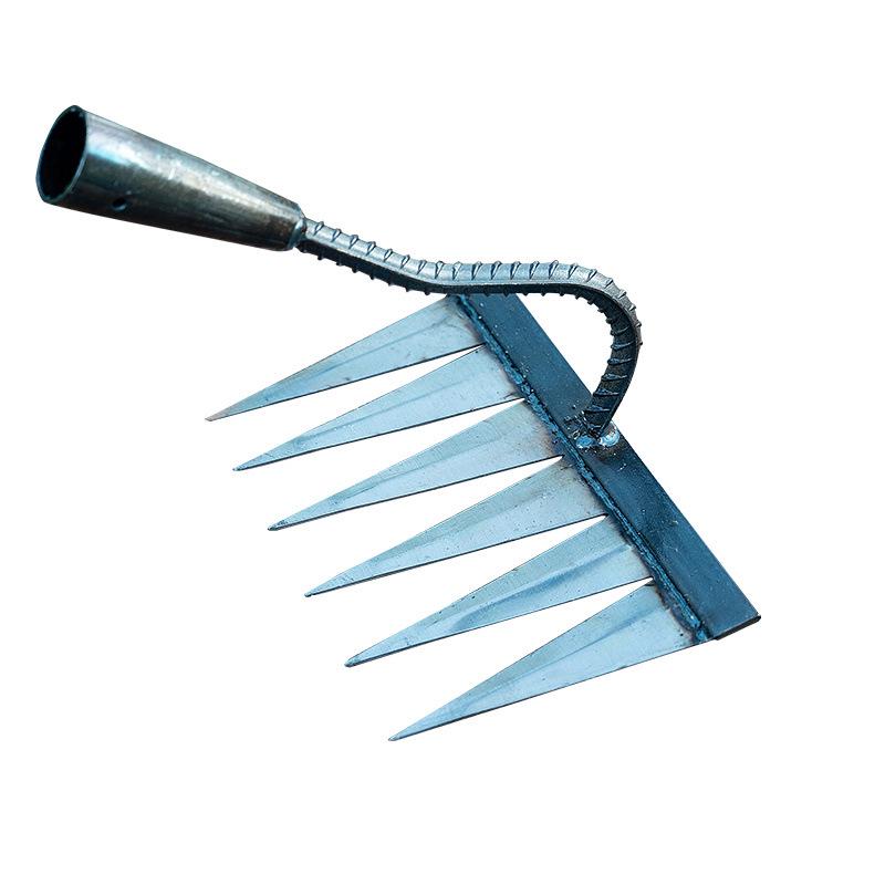 Six-Tooth Manganese Steel Rake: Mini Hoe for Weeding and Soil Loosening