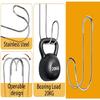 Set of 2 Heavy Duty Water Hose Hooks Rusts Resistant 304 Stainless Steel Hanger for Hanging Hoses Pipes Strollers Drills