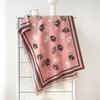 Autumn and winter ginkgo biloba leaf print double-sided two-color imitation cashmere thermal scarf women's sweet wind air conditioner shawl