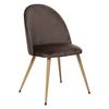 Atmosphera "Slano" Velvet Chair - Taupe