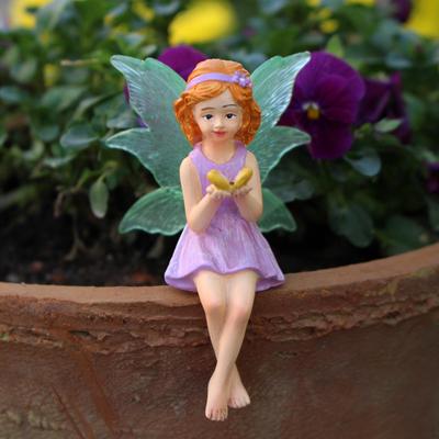 Micro Landscape Ornament,Miniature Fairy Figurine,Butterfly Fairy,Plant Pots Bonsai Craft Decor