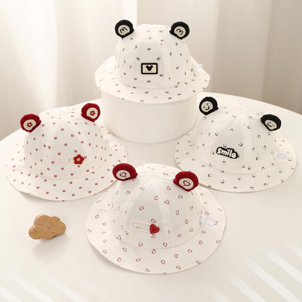Adorable Windproof Baby Bucket Hat for Boys & Girls - Spring & Autumn Newborn Travel Hat