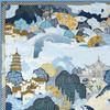 A-S037 Dream 90 Jiangnan Spring Scenery Silk Scarf