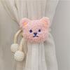 2Pcs Cute Window Curtain Buckles Ins Bear Curtain Tieback Cartoon Bear Curtain  Curtain Decor