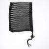 Black Nylon Mesh Drawstring Pouch Golf Balls Holder Storage Bag Accessory