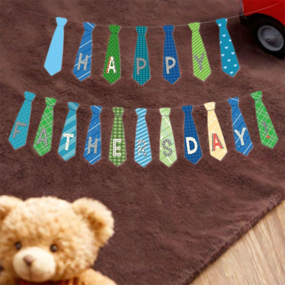 Paper Happy Father's Day Tie Banner Festival Father's Day Ornament  Father's Day Decor