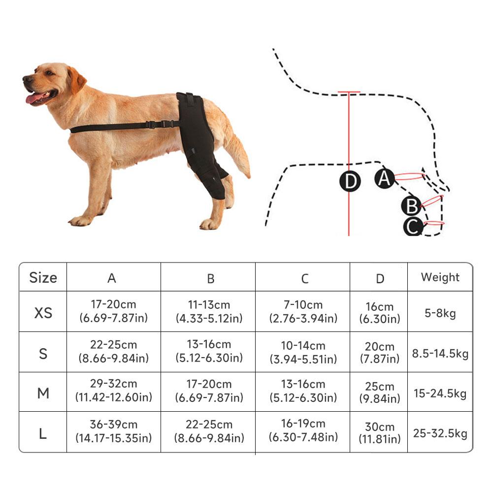 Knee Hip Joint Protector Dog Leg Support Brace Wound Recovery Prevent Injuries Canine Ligament Rehabilitation Accessory