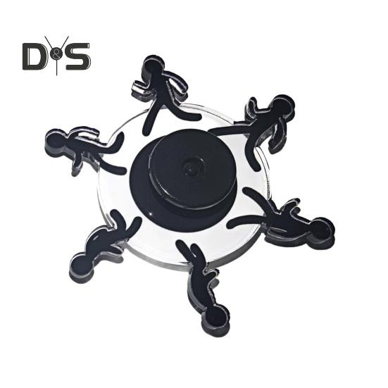 

1/2 шт. Бегущий человечек-спиннер игрушка снятие стресса тревога визуальная иллюзия бегущий человек вращающаяся игрушка дети подростки взрослые палец гироскоп 1pc