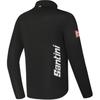FILA Cycling Series Logo Soft Comfortable Stand Collar Jacket Men jackets Black A11M448505F-BK