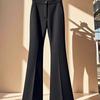 Versatile Slimming High-Waist Women's Cropped Flared Pants - Autumn Style
