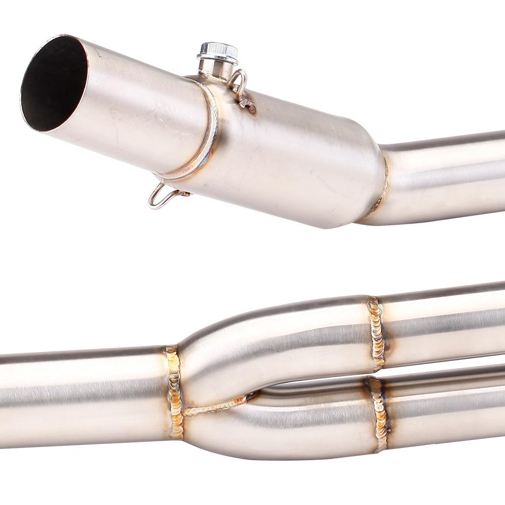 Compatible KYMCO AK550 Front Exhaust Pipe, Non-Destructive Installation, Direct Mount