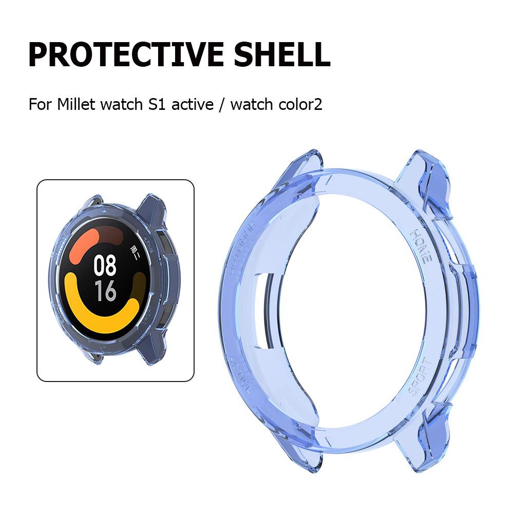 TPU Transparent Cover for Xiaomi Watch S1 Active/Watch Color 2 All-Around Cases