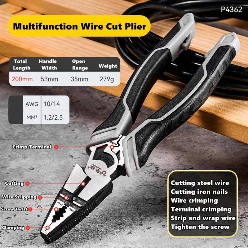 

Universal Multifunctional Pliers Set Diagonal & Needle Nose Wire Cutter Pliers Hardware Motor Repair Tools Universal Electrician