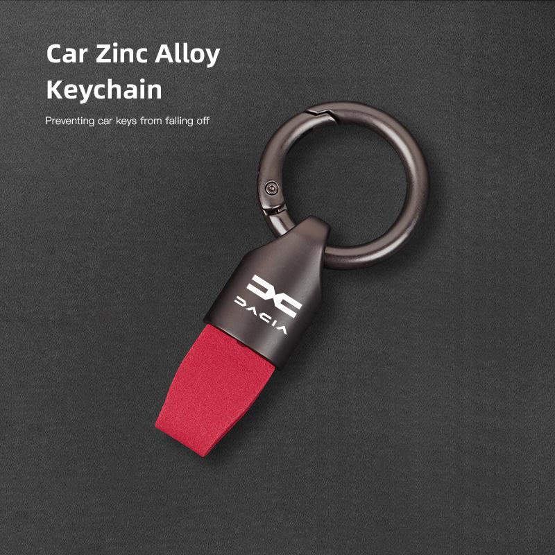 1Pcs Suede Car Key Card Cover Keychain Car Key Accessories For Dacia Duster Logan Spring Sandero Stepway Dokker Lodgy Jogger MCV
