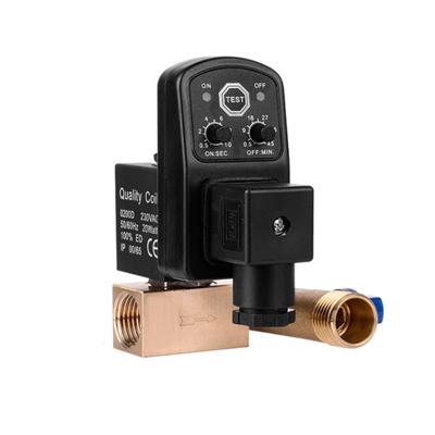 Separated Type 220V 1/2" Automatic Timer Compressor Condensate Drain Timer Solenoid Valve