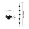 Outdoor Iron Lotus Rain Chains Decorative Flower Shape Gutter Chain Downspout For Home Exterior Garden Yard Landscape