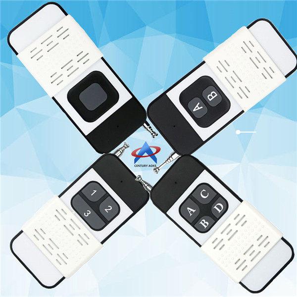 220V 4-Channel Remote Control Switch with Learning Code: Supports Jogging, Self-Locking, and Interlocking Functions for Luminaires