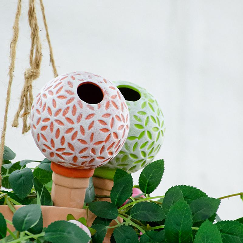 Watering Spikes For Outdoor Plants 4X Automatic Cute Baseball Planter Insert 185ml Irrigation Planter Insert Household Flower