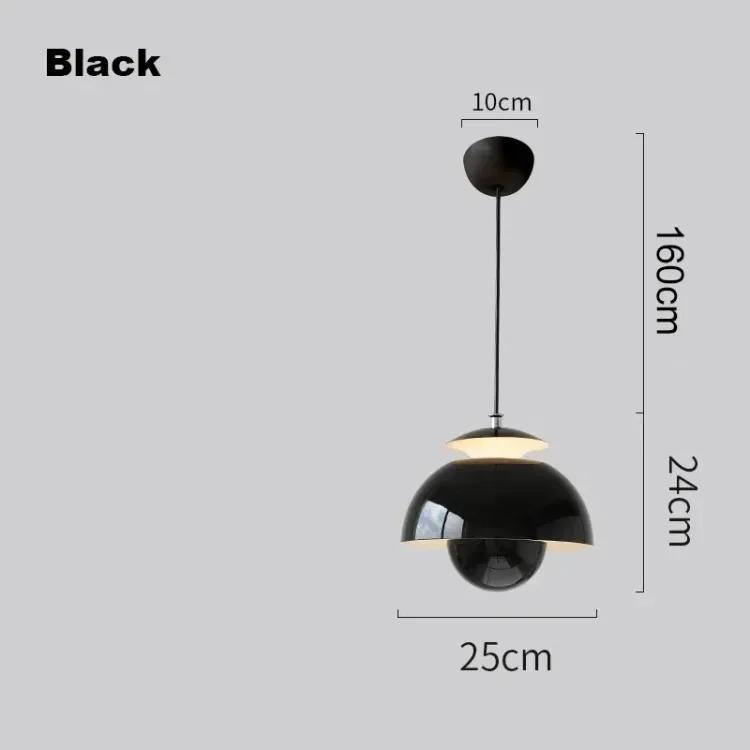 Nordisches Design Blütenknospe LED Pendelleuchte Restaurant Creme Stil Pendelleuchte Schlafzimmer Nachttisch Dänischer Klassiker Heimdekoration