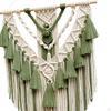 Chic Macrame Tapestry Bohemian Handcrafted Tassels Ornament Fringe Pendant Wall Hanging for Wedding