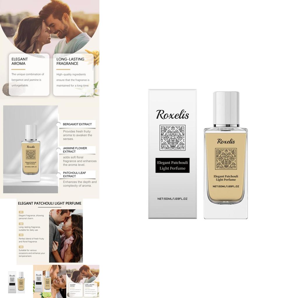 Elegant Patchouli Perfume Travel Size Fresh Fragrance Delicate Alluring Scent Spray