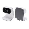 Digital Alarm Clock with Wireless Fast Charging Station 15W Touch Smart Lamp 3 Colors Nightlight for Living Room Bedside