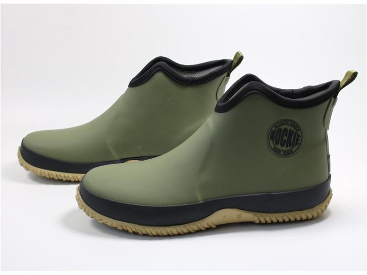 Bottes de pluie légères: Bottines courtes, Chaussures décontractées de pêche, Styles étudiants