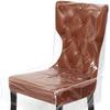 PVC Chair Covers Transparent Waterproof Dustproof Anti-Scratch Chairs Protective Seat Covers Slipcovers for Home Dining Room New