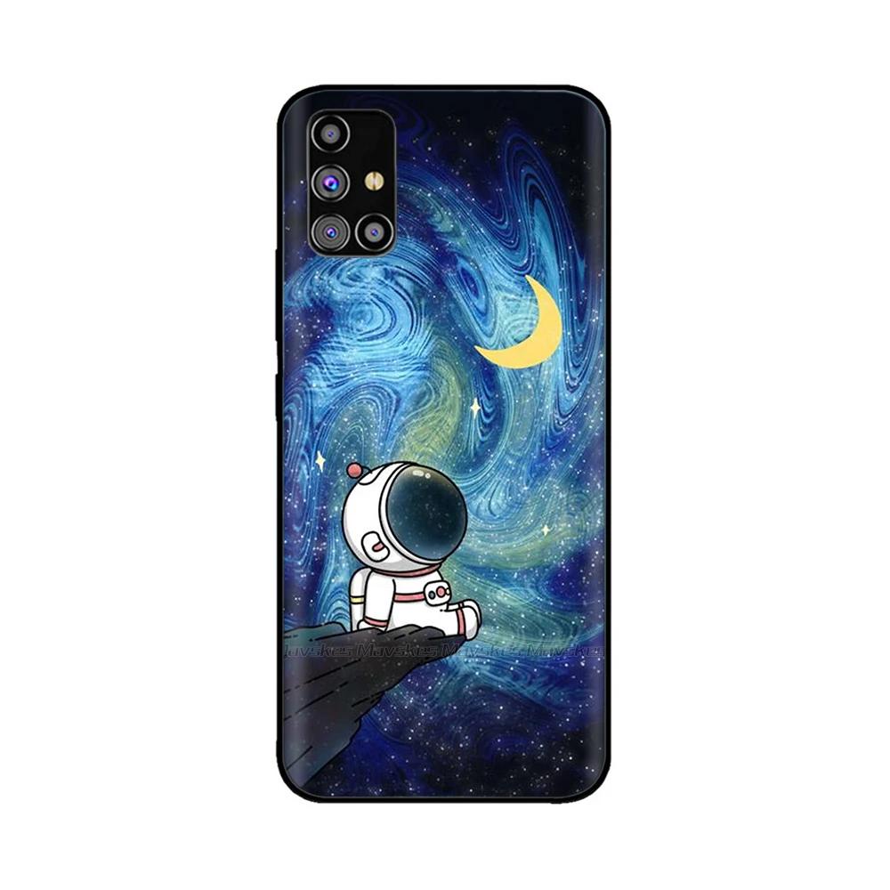 Shockproof Cover For Samsung Galaxy A51 Case Animal Painted Soft Silicon Cover For Samsung A51 Case A 51 4G 5G Bumper Shell Para