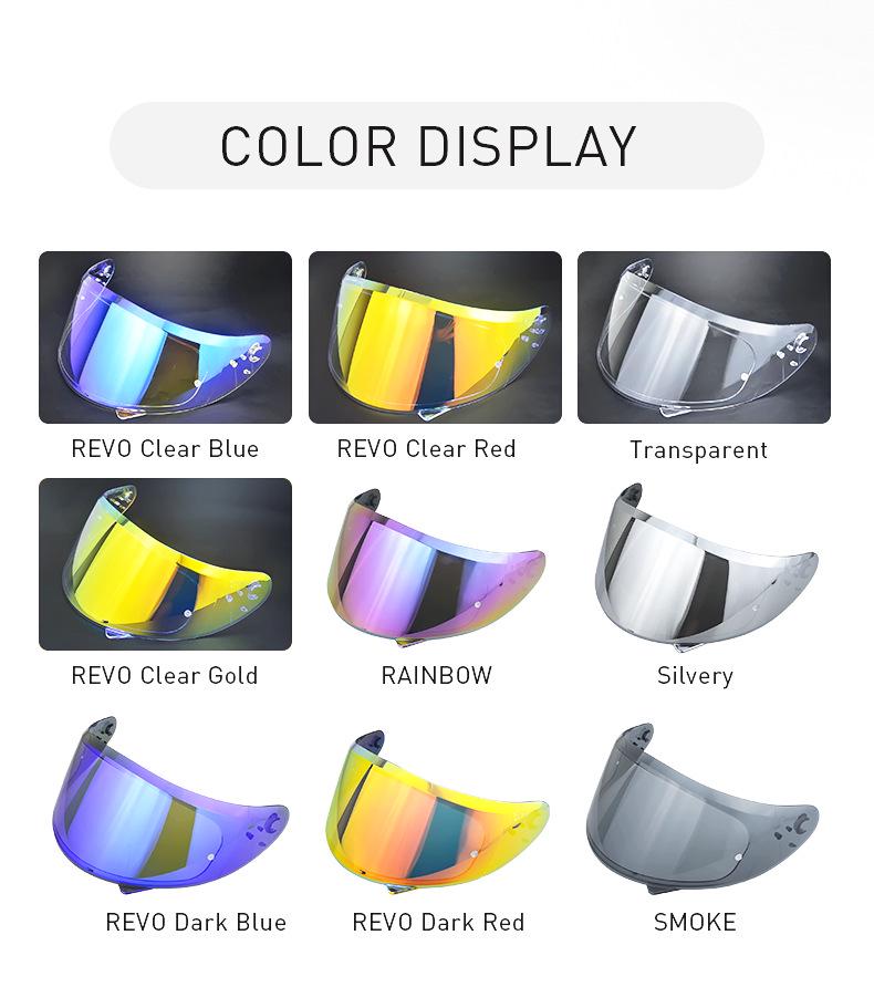 Electroplated Sun Visor for V-12/TARGO Thunder 3 Stinger Helmet