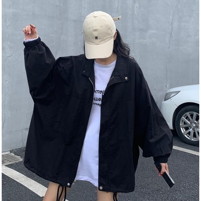 2023 Women's Harajuku Style Summer Windbreaker: Versatile Korean Long Sleeve Sun Protection Jacket
