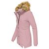 Women's Winter Warm Collar Zipper Long-sleeved Slim Cotton-padded Coat Coat Hooded Coat