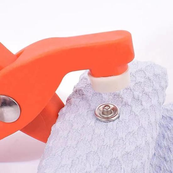 Butoane de fixare metalice cu clești de fixare Set de instrumente de presare Design ergonomic Ușor de utilizat Capsă de țesătură fără cusut Capsă de îmbrăcăminte