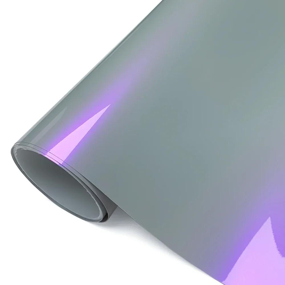Car Waterproof Styling Sticker Gloss Wrapping Film Gray Purple Pink Suitable for Computer Women DIY Mercedes-Benz Accessories