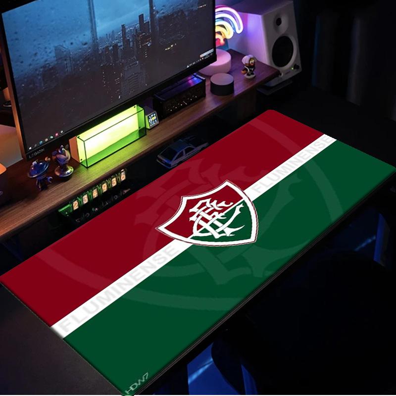 Fluminense Fc Crest mouse pad, rubber base, esports desk mat, mouse pad for gamers and office use, gaming desk , easy to clean mat