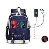 School bag, animation, the abyss of gambling, peripheral multi-function USB earphones, large-capacity men's business backpack