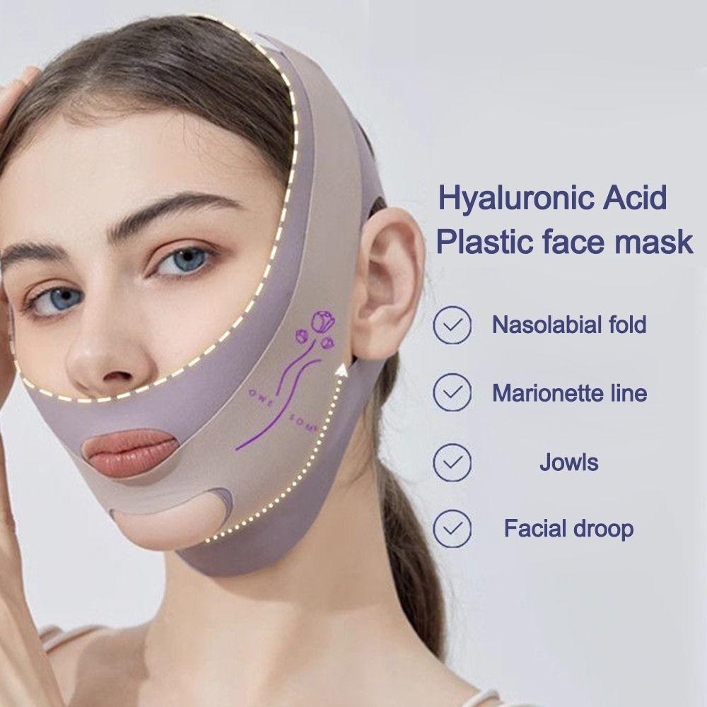 Adjustable Face Lifting Tightening Belt V Shaped Chin Up Mask V Line Shaping Mask  for Woman