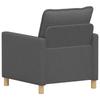 Sofa Dark Grey 76 X 81 X 87.5 Cm Fabric